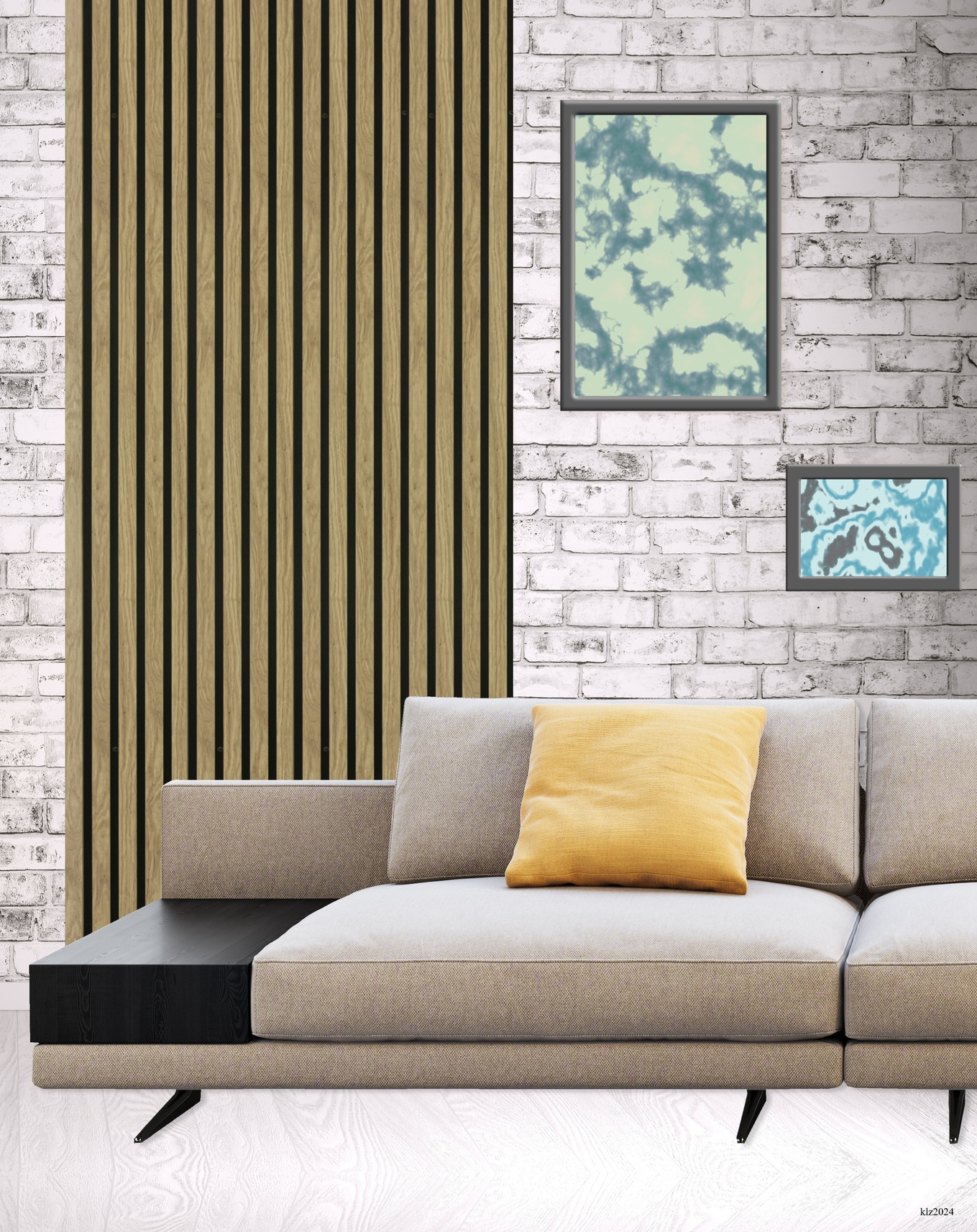 Panou riflaj decorativ VELTA DOORS, MDF, 260 x 30 cm, stejar, 1.56 mp