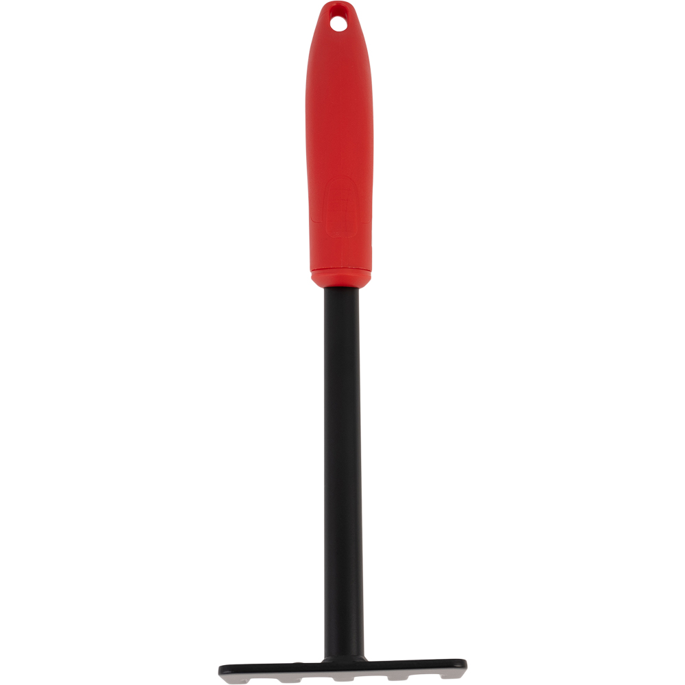 Mini grebla FORGE STEEL, otel, rosu-negru