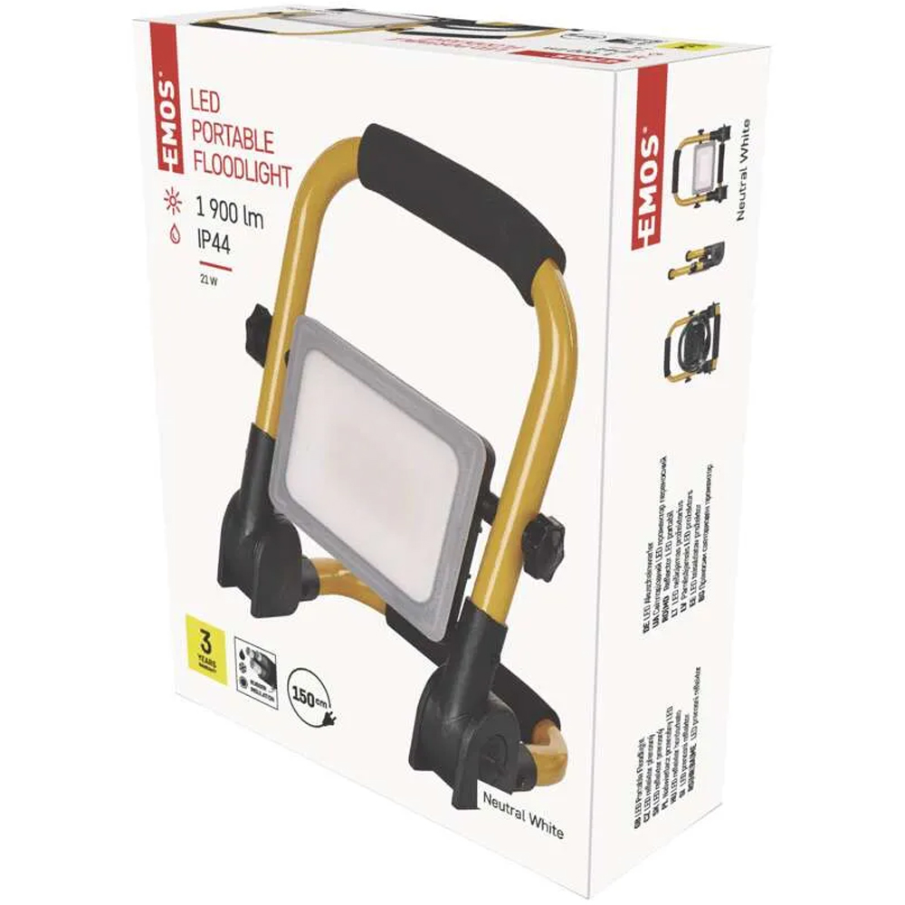 Proiector LED EMOS Ilio, 21W, 1900lm, portocaliu