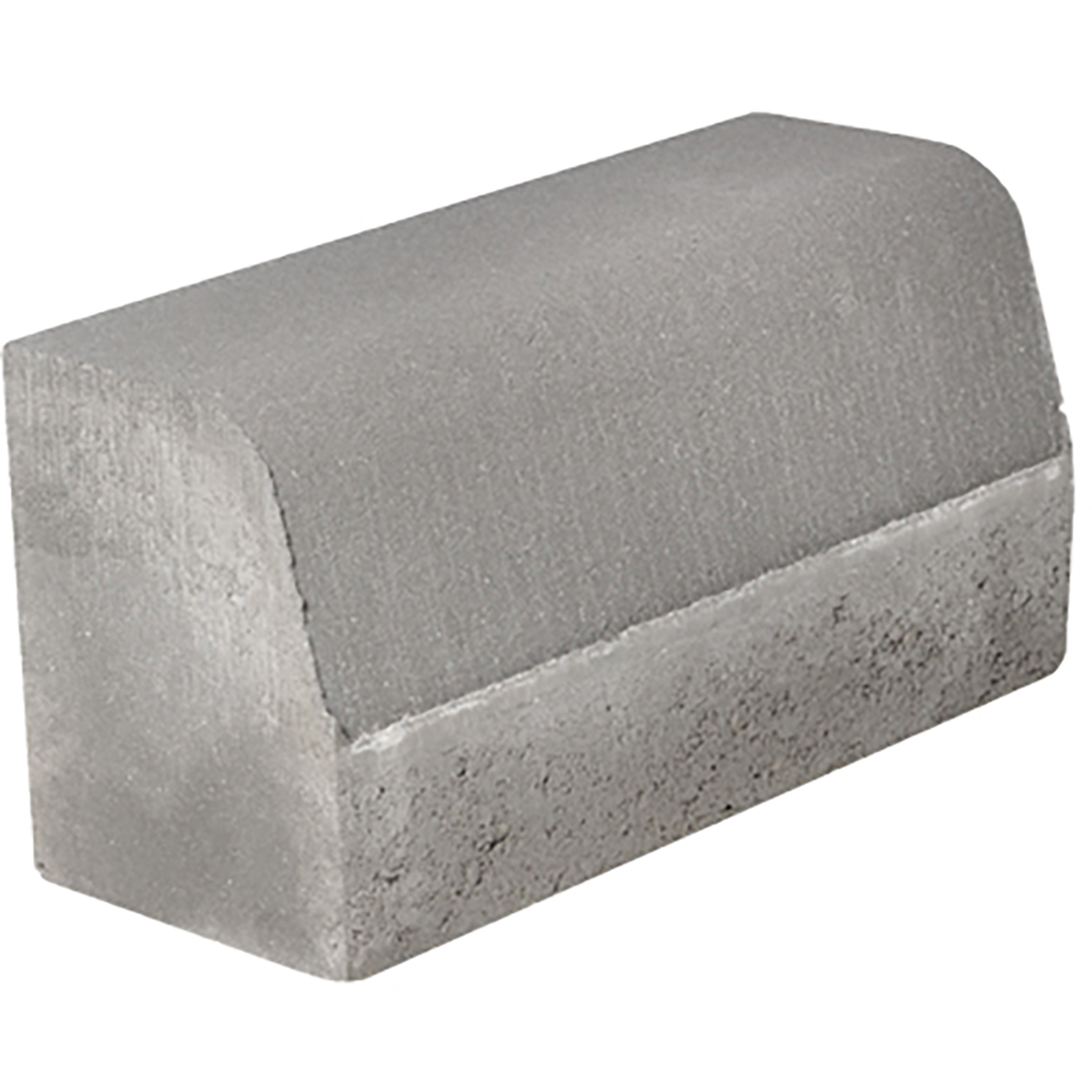 Bordura rotunjita PETRA PAVAJE, beton, 50 x 20 x 25 cm, gri