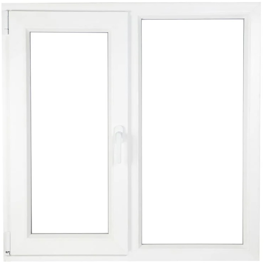 Fereastra termopan FORTIA, PVC, 4 camere, 100 x 100 cm, deschidere stanga, alb