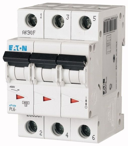Disjunctor Eaton PL6-C32/3, 3P, 32A, 6Ka, C