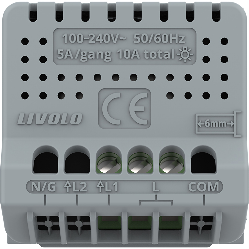Modul intrerupator tactil LIVOLO, 5A, gri