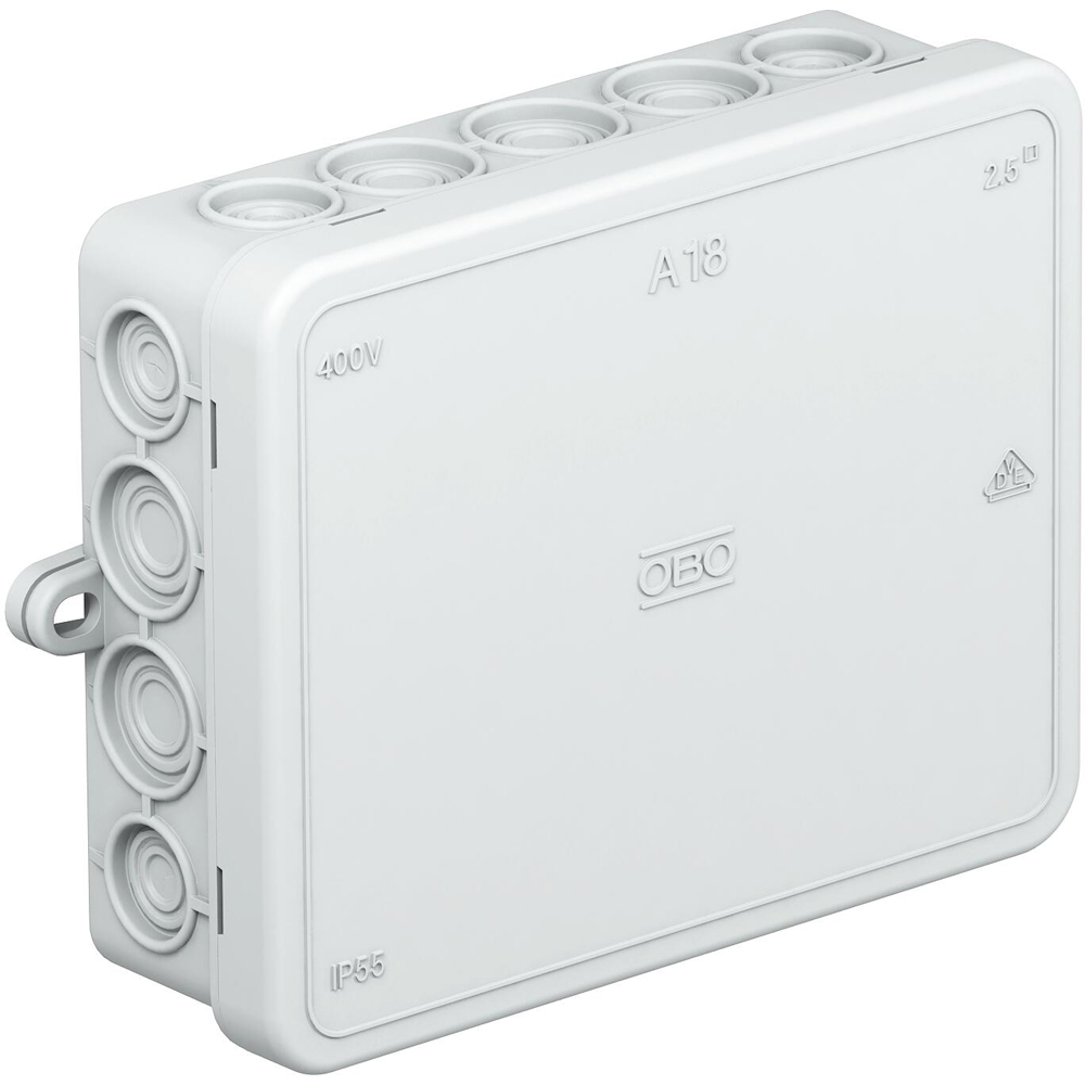 Doza derivatie OBO, aparent, IP55, 125 x 100 x 38mm