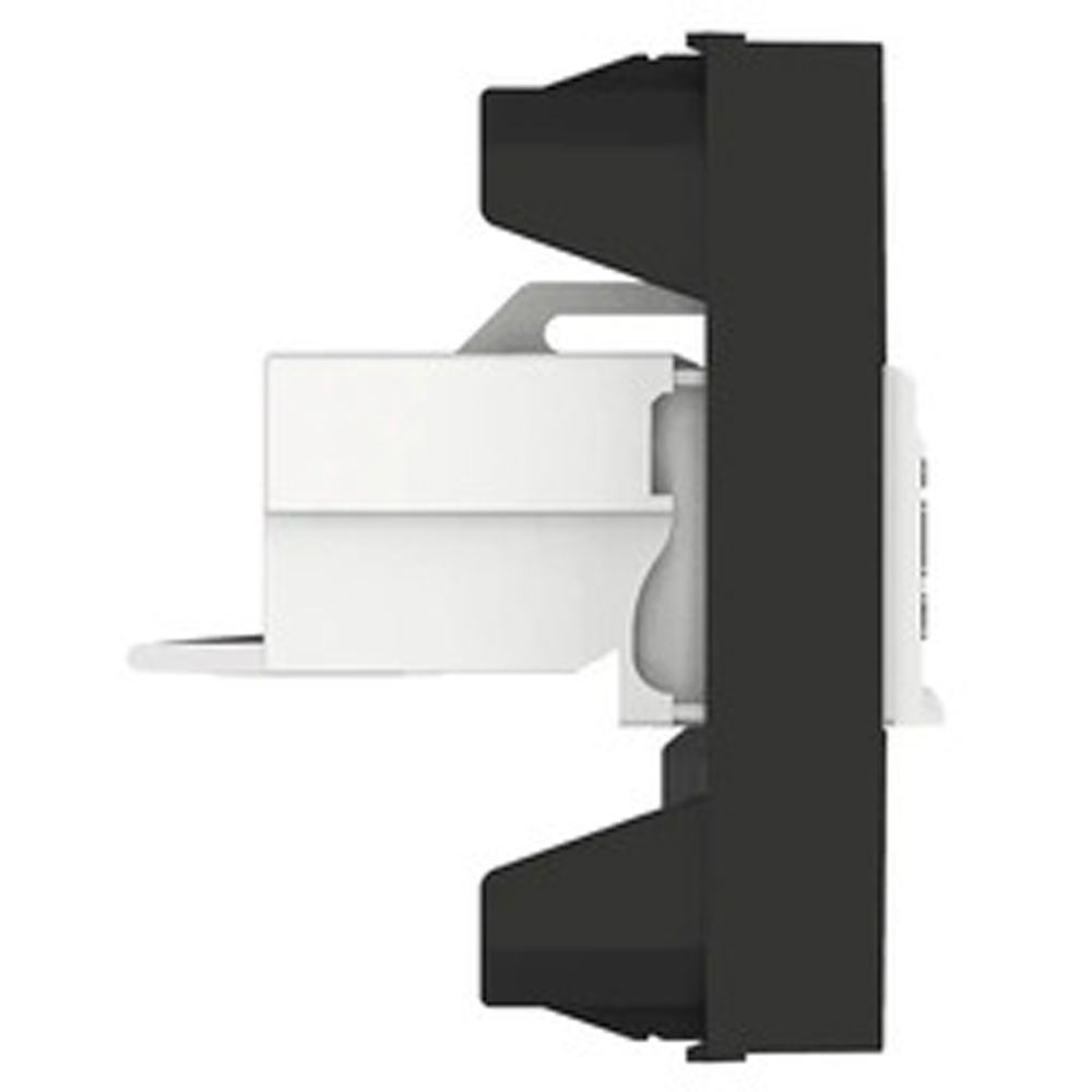 Priza USB HIMEL, interior, IP20, 1 modul, negru