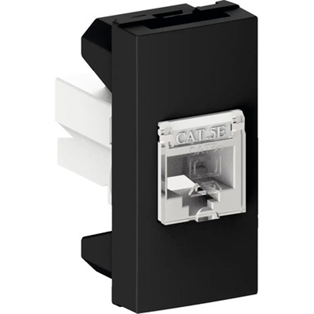 Priza USB HIMEL, interior, IP20, 1 modul, negru