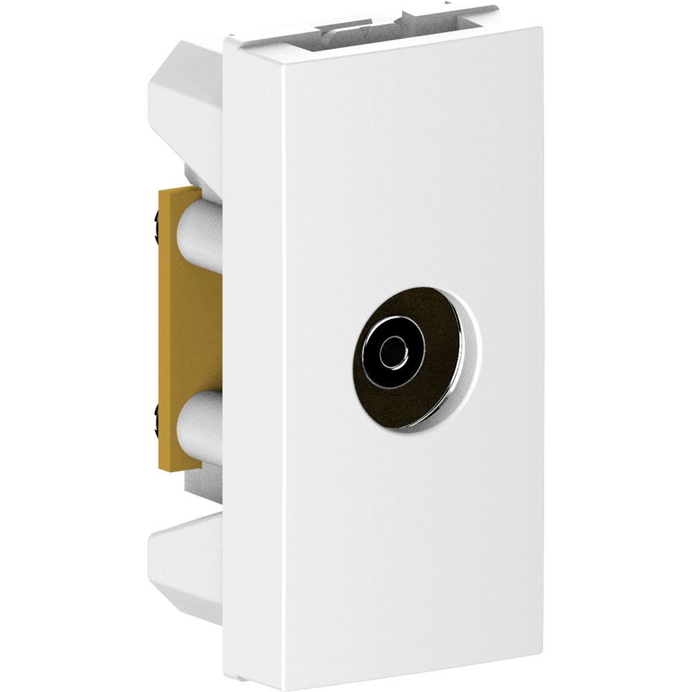 Priza TV HIMEL, interior, IP20, 1 modul, alb