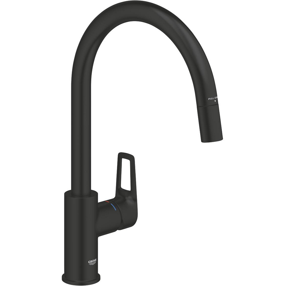 Baterie bucatarie GROHE Start Loop, extractibil, negru