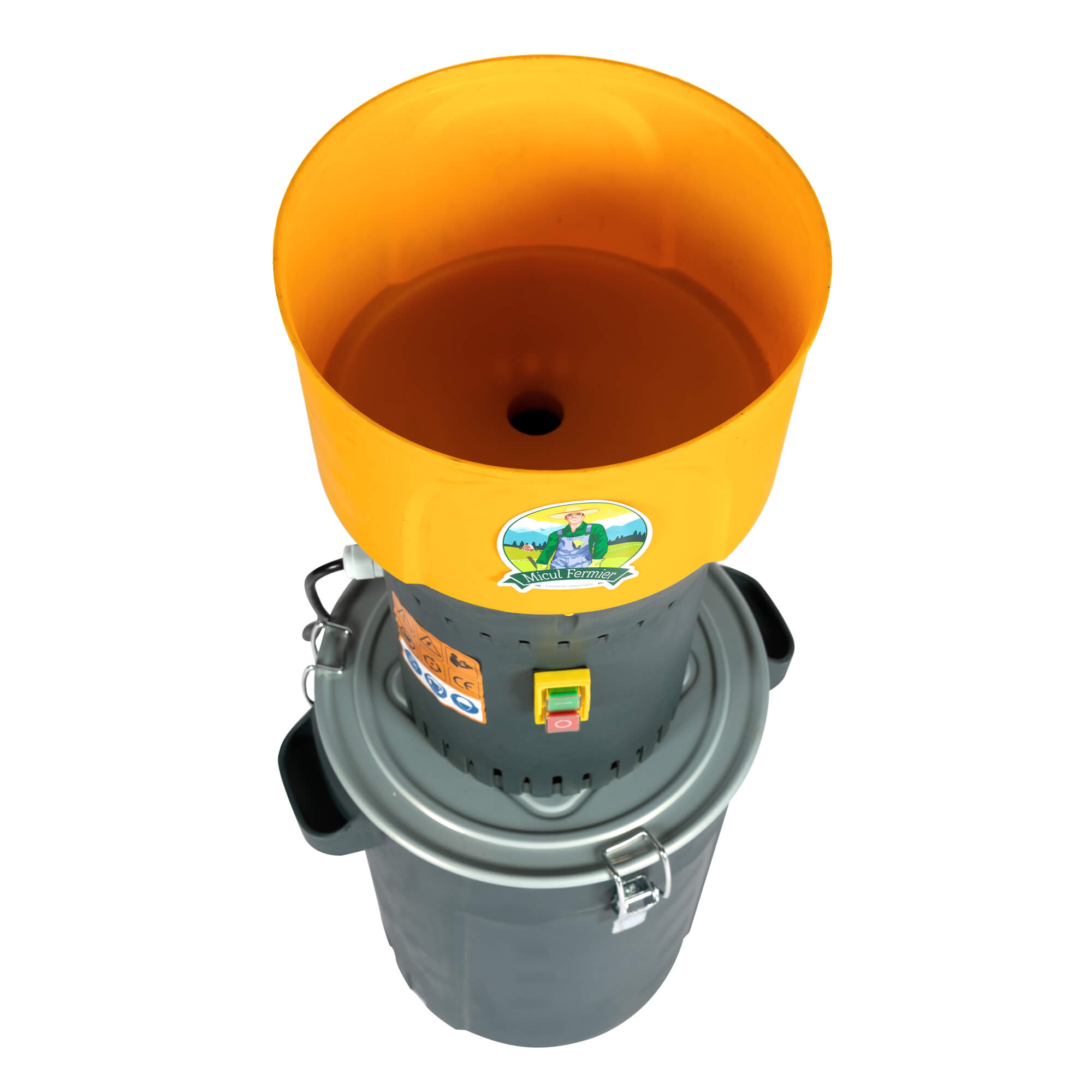 Moara cereale electrica Micul Fermier, 1 kW, 19000 rpm, galeata plastic 25 L
