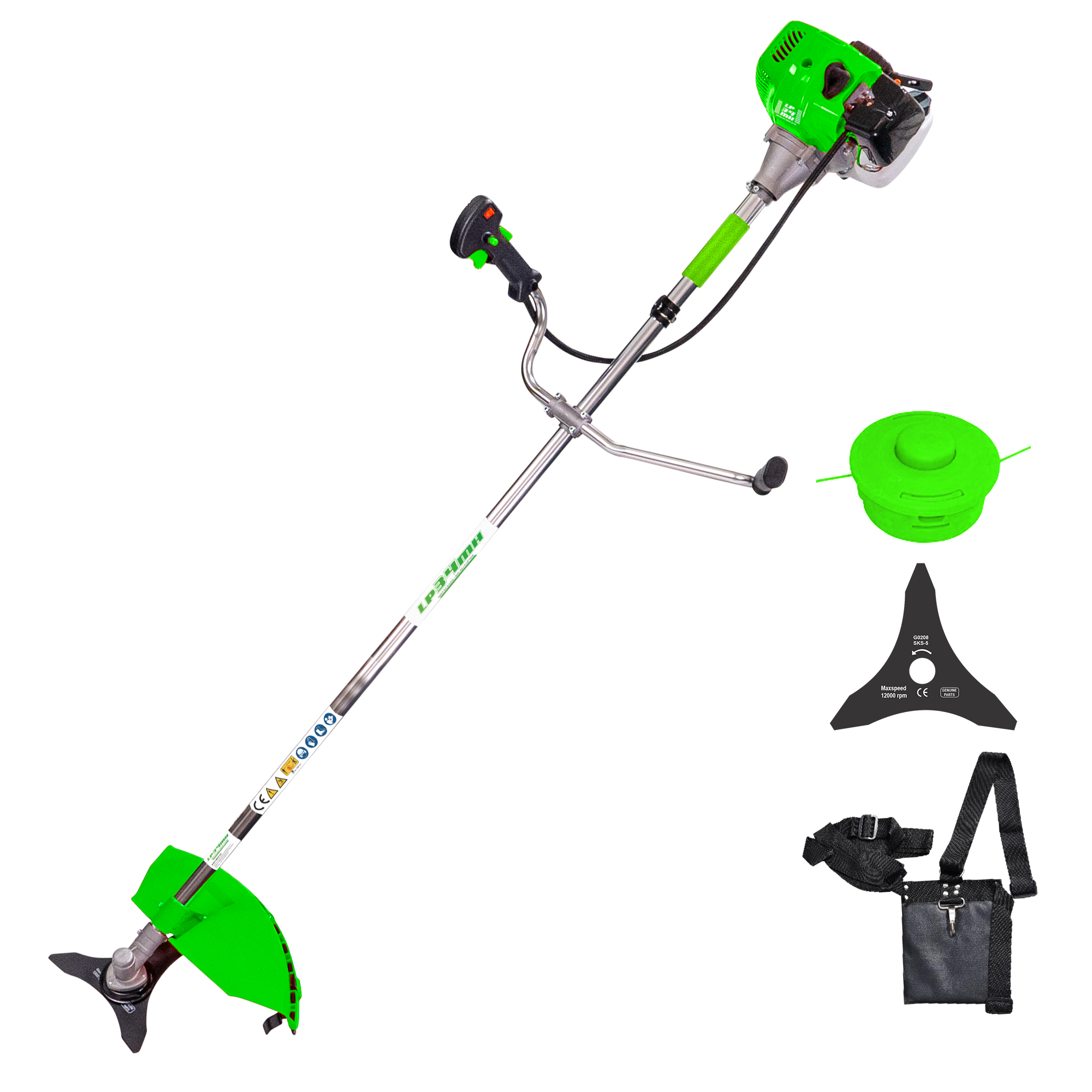 Motocoasa RURIS LP34MH, 3.4CP, 43cc, accesorii incluse