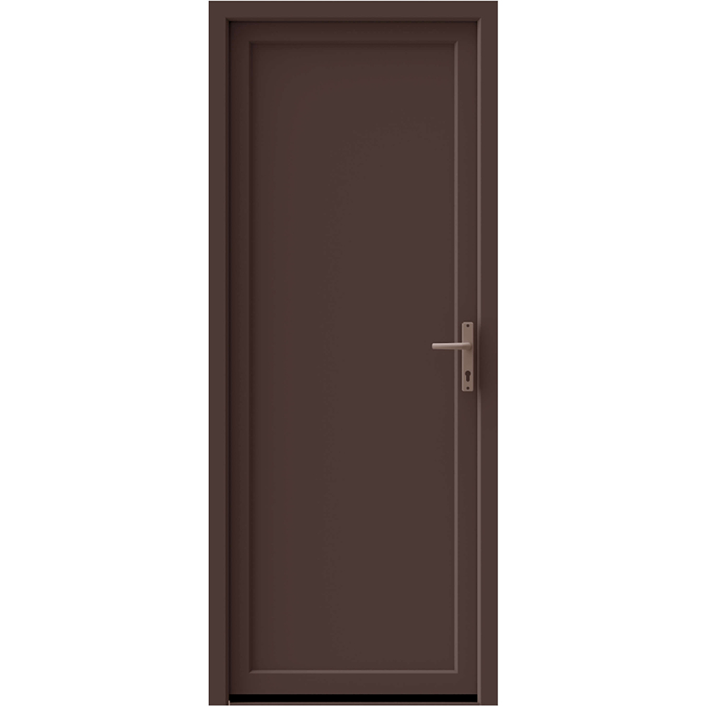 Usa exterior, fara geam, stanga, PVC, 90 x 205 cm, nuc