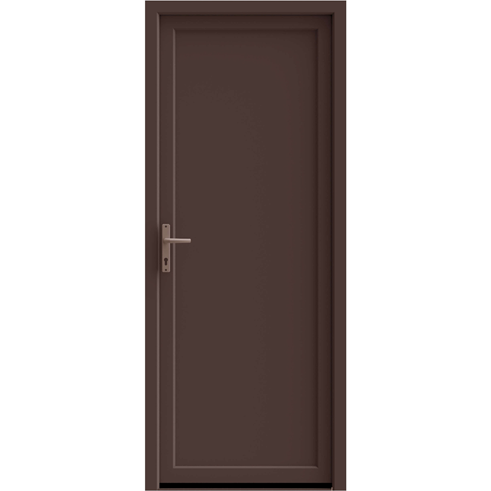Usa exterior, fara geam, dreapta, PVC, 90 x 205 cm, nuc
