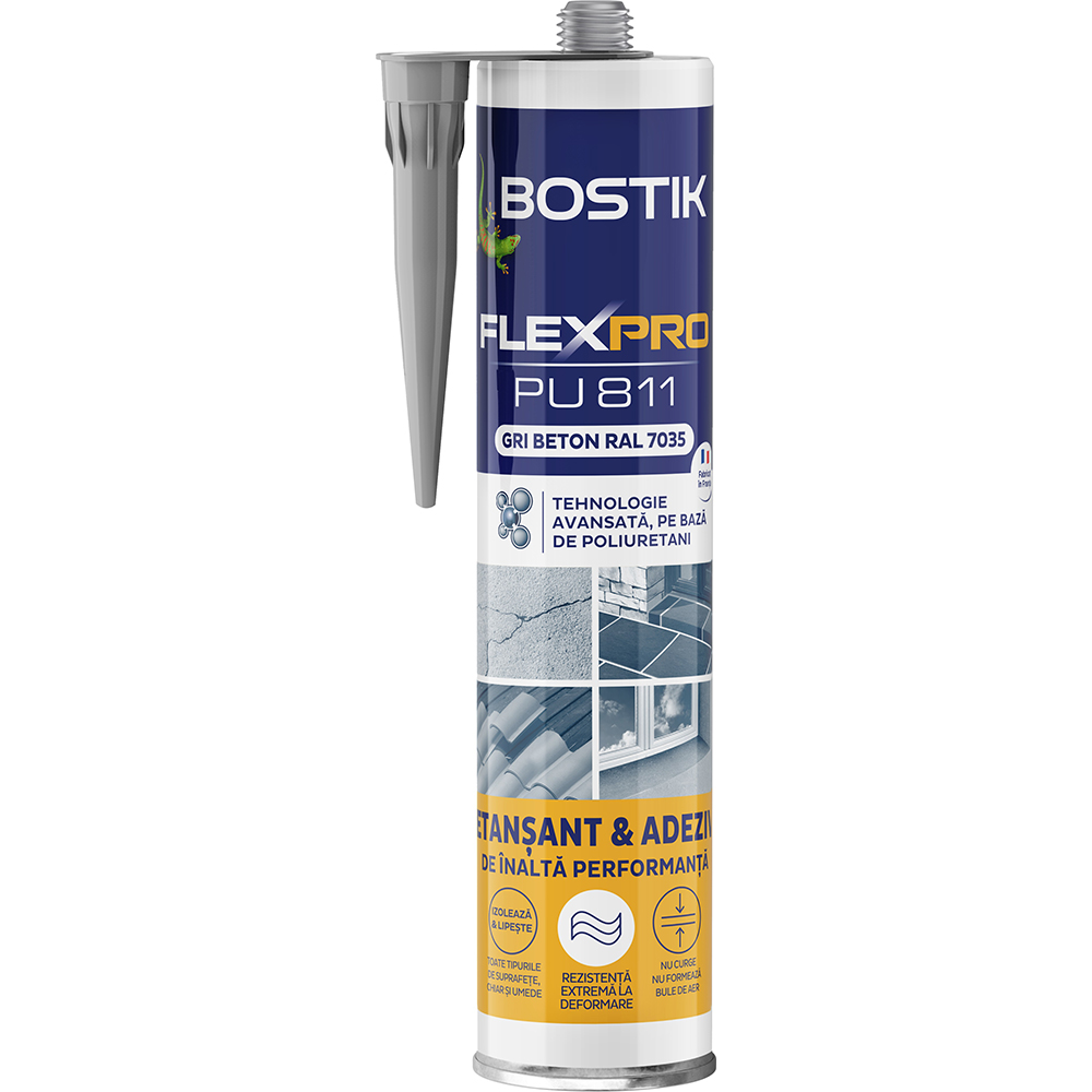 Etansant BOSTIK Flexpro PU 811, gri beton, 300 ml
