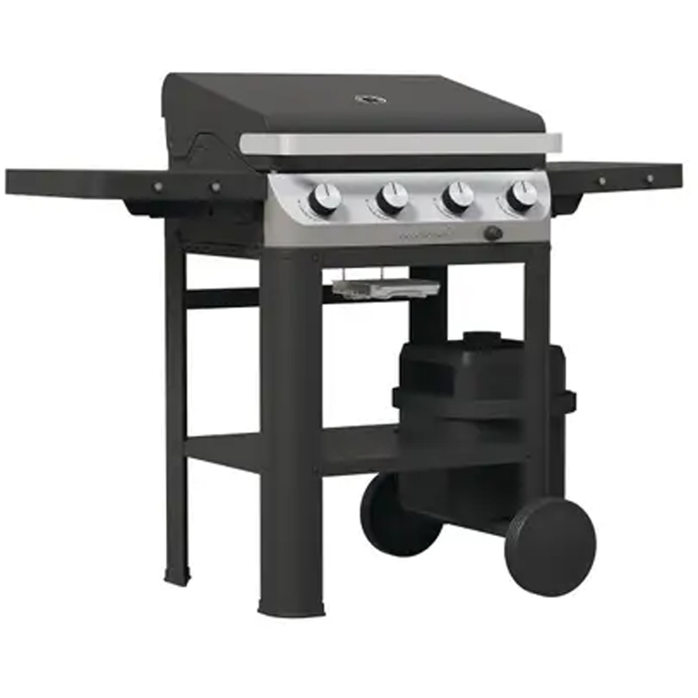 Gratar pe gaz GOODHOME Powell 101540284, 63x43cm, 4 arzatoare, negru