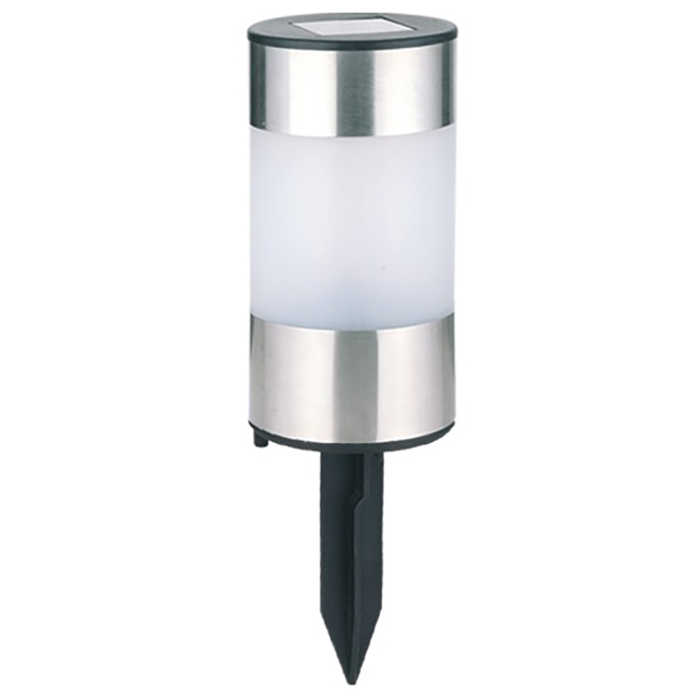 Lampa solara ENTAC EGSL-SS1LT21, 21 cm, IP44, argintiu