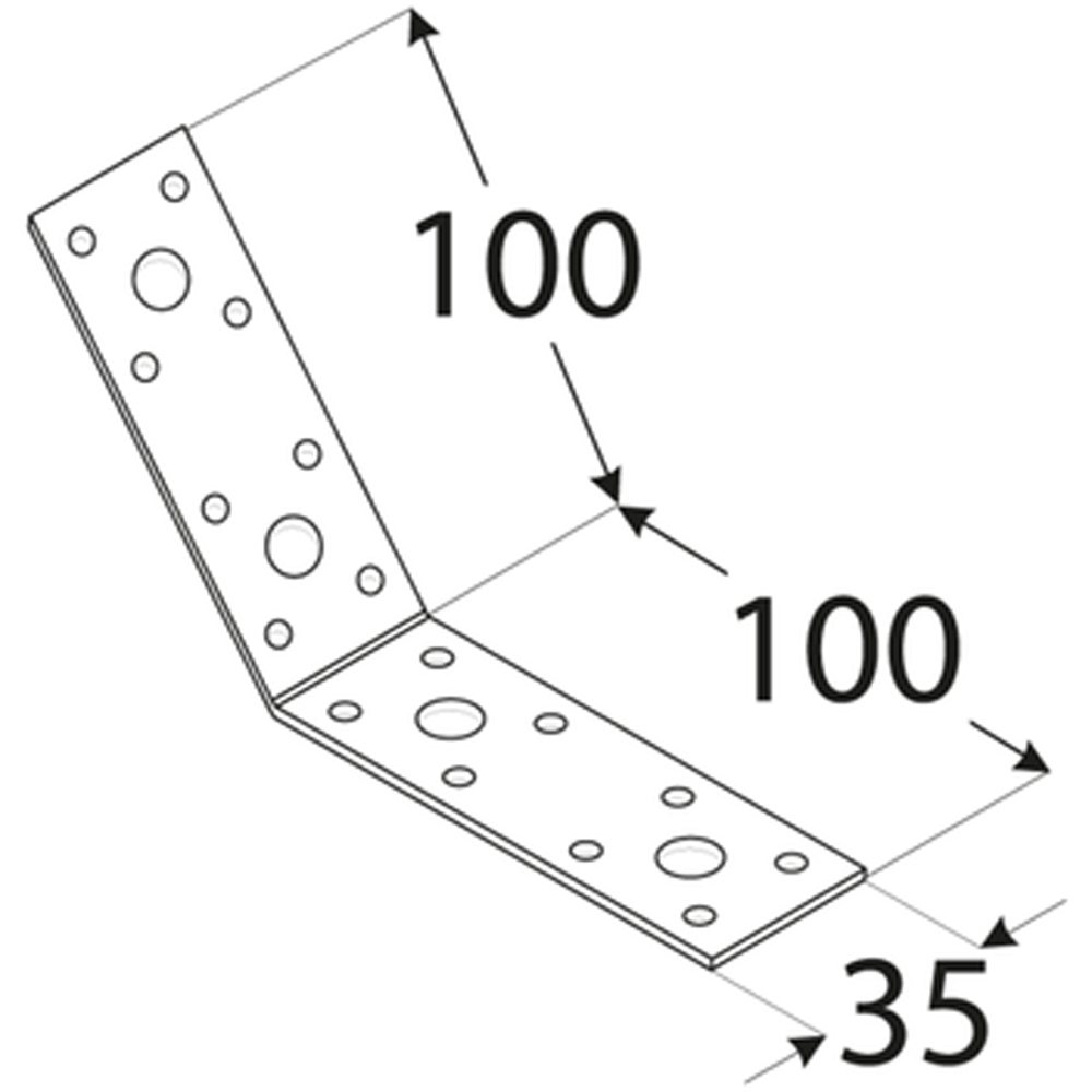 Coltar unghi 135 DMX , 100 x 100 x 2.5 mm, otel