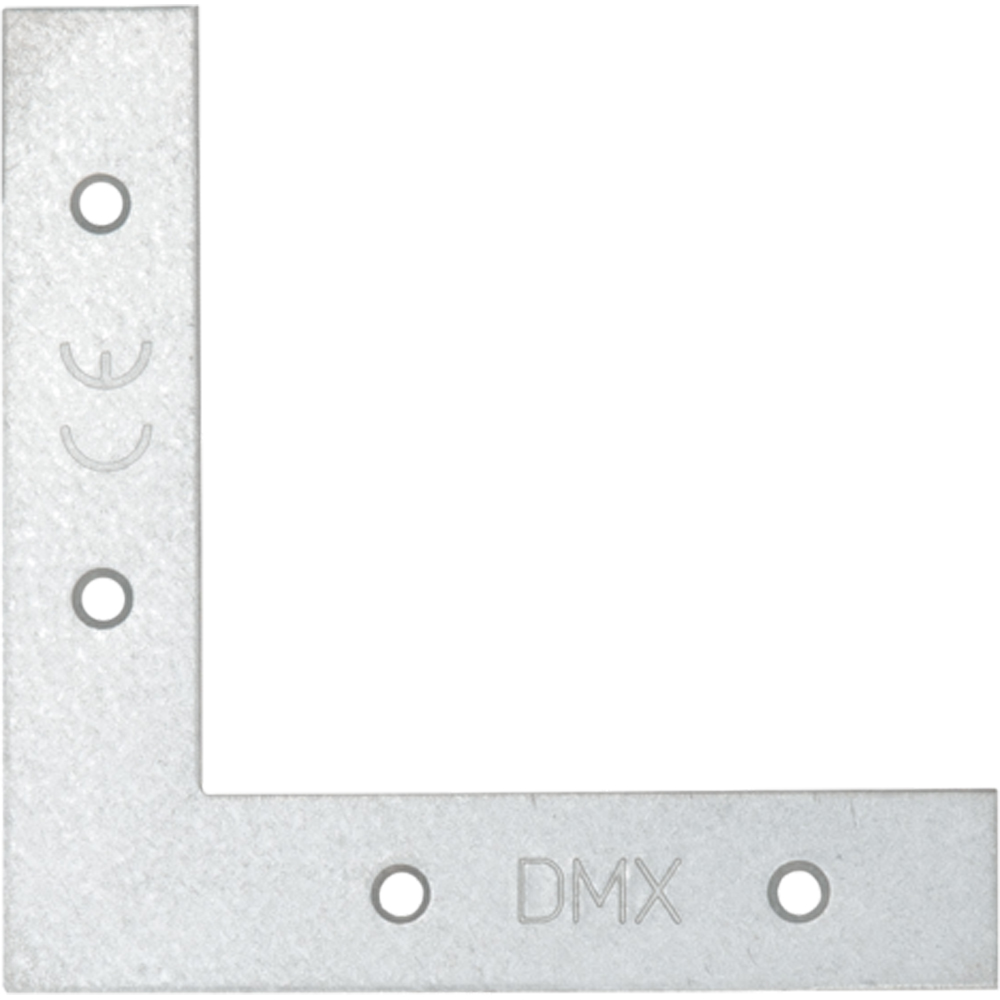 Coltar plat DMX, 75 x 75 x 15 x 1, 2 mm, otel zincat