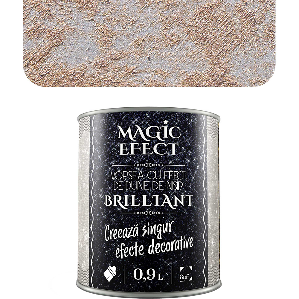 Vopsea cu efect de dune de nisip Magic Effect Brilliant C03, cupru, 0.9L