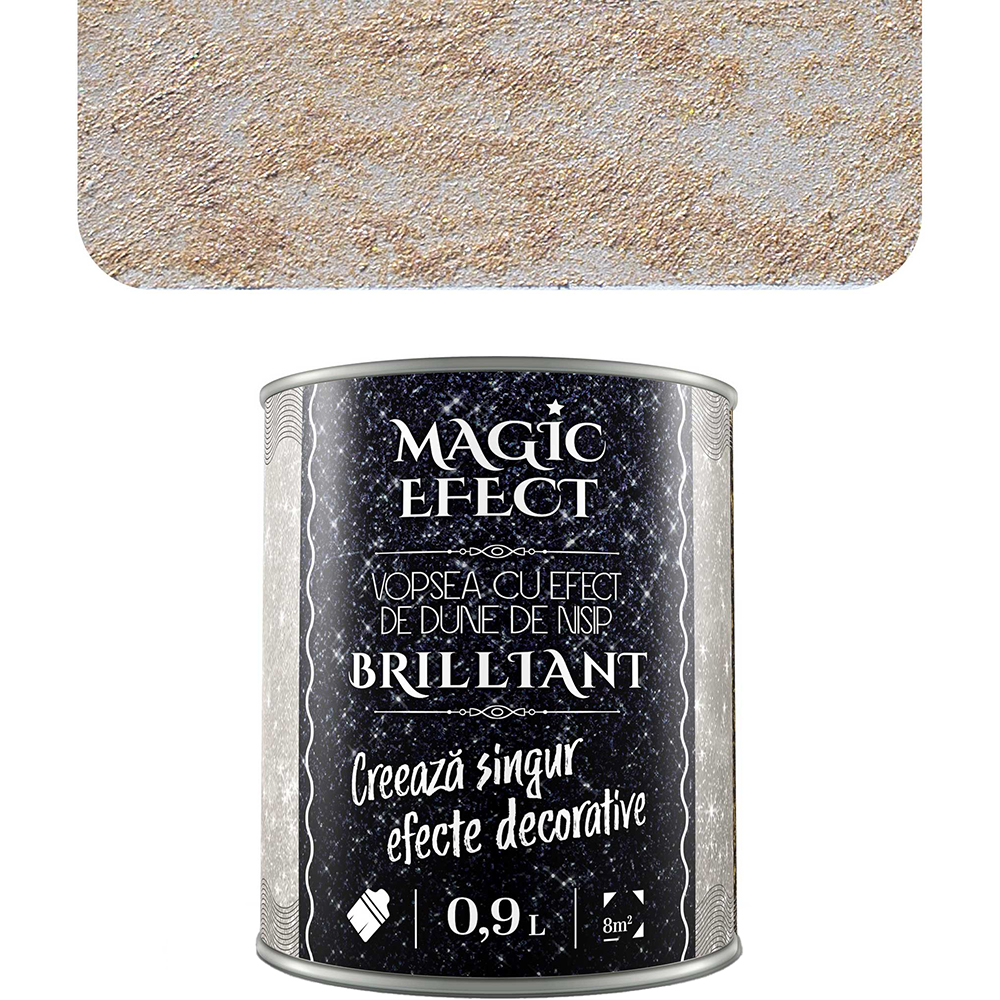 Vopsea cu efect de dune de nisip Magic Effect Brilliant C04, cupru, 0.9L