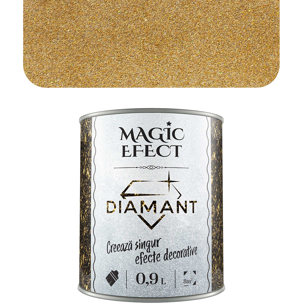 Vopsea cu efect de dune de nisip Magic Effect Diamant C04, auriu, 0.9L