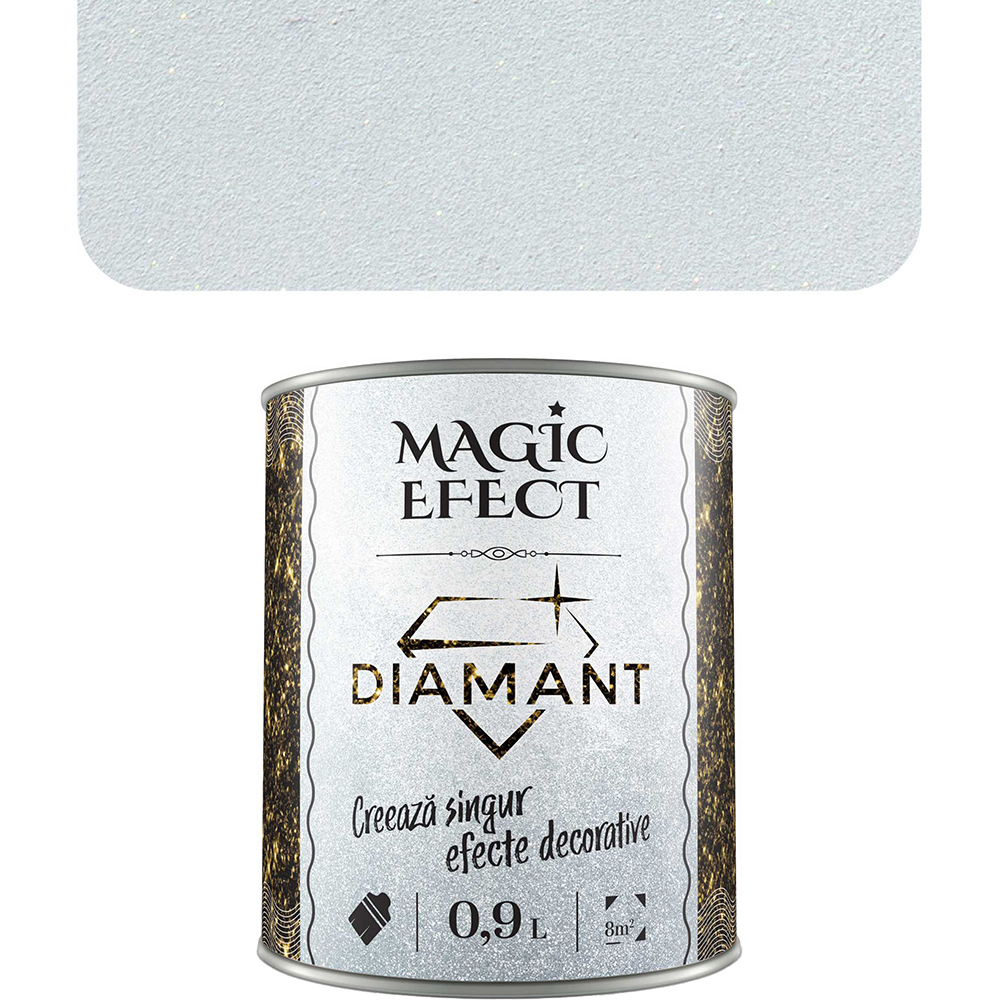 Vopsea cu efect de dune de nisip Magic Effect Diamant C05, alb, 0.9L