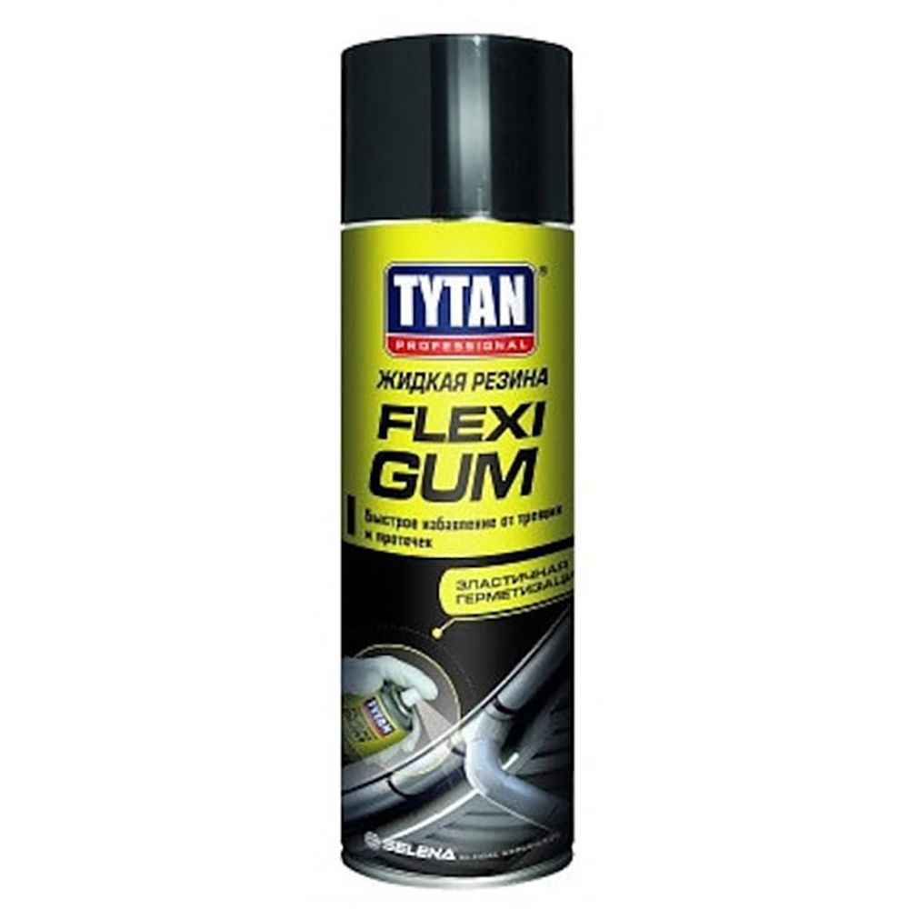 Spray cauciuc hidroizolatie TYTAN Flexy Gum, 400ml, negru