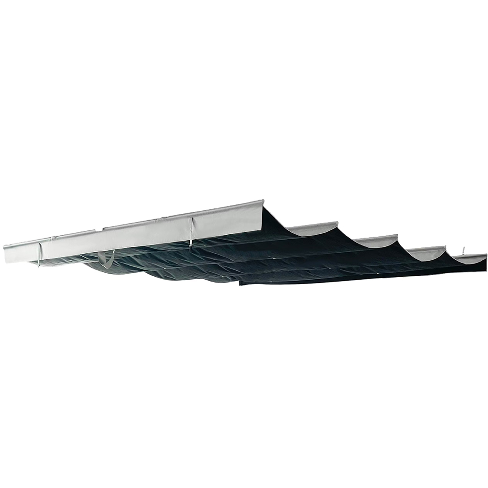 Copertina pergola 3x3 m Locea, poliester, 271 x 277 cm, gri antracit