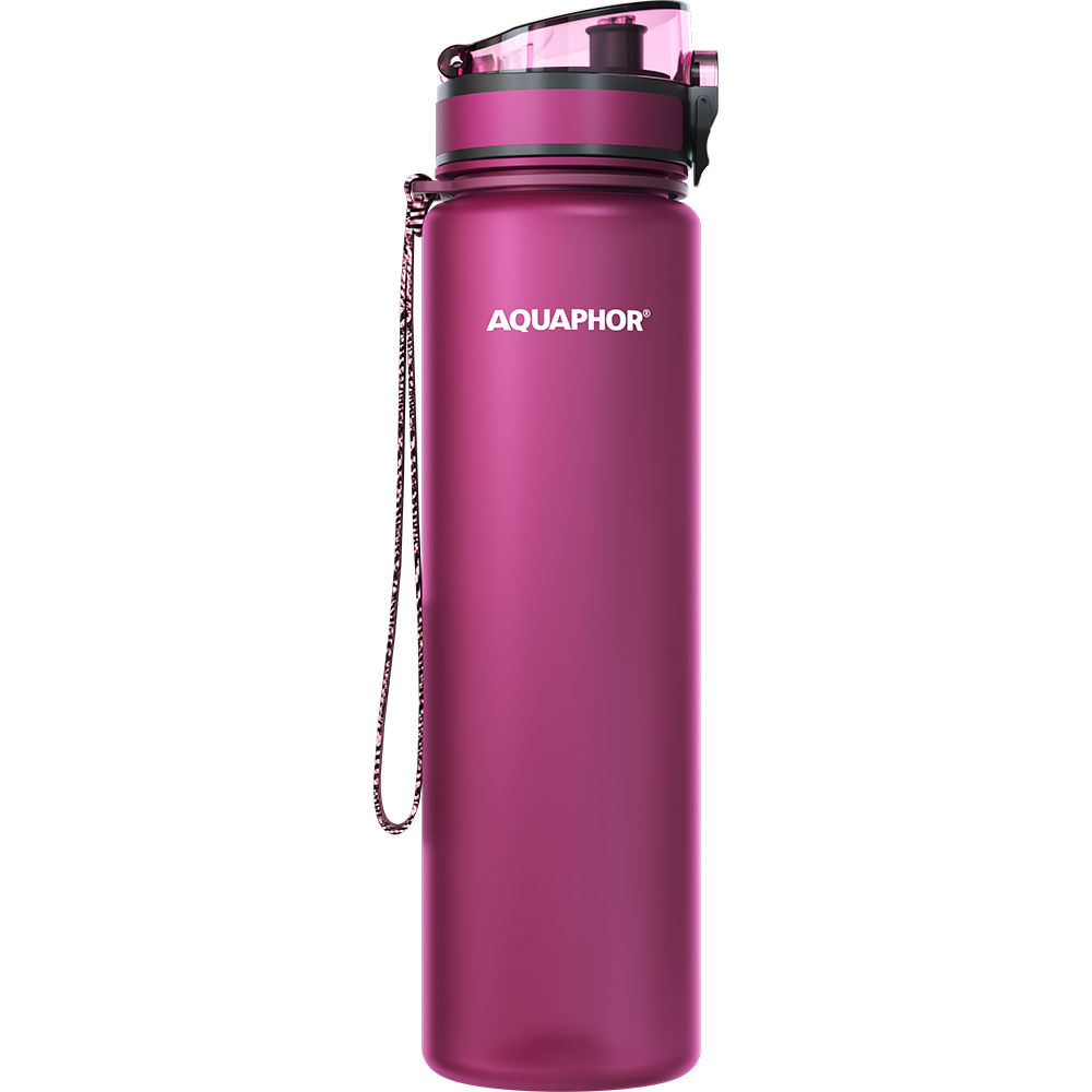 Sticluta filtranta AQUAPHOR, 1 L, visiniu