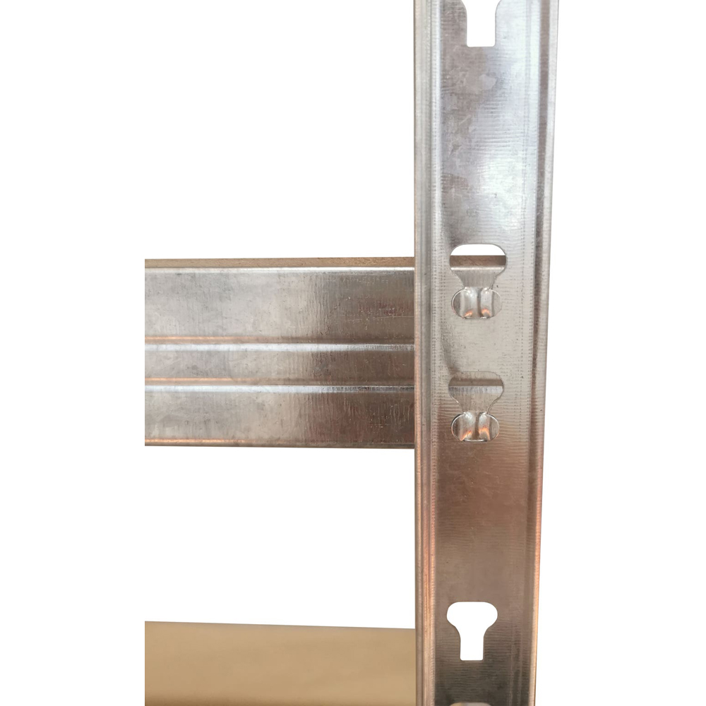 Raft atelier SITE, metal, 90 x 40 x 180 cm, 175 kg/polita, argintiu
