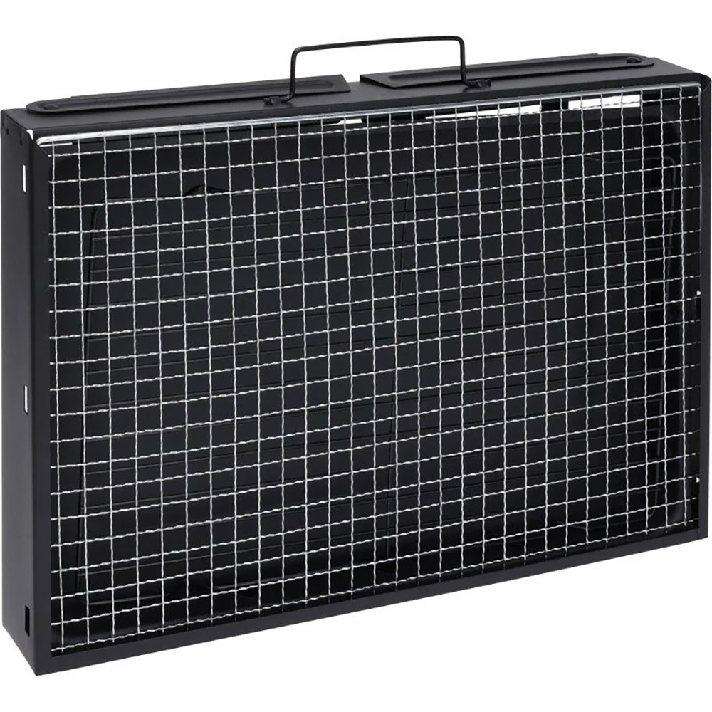 Gratar portabil, 43 x 29 x 23 cm, metal, negru
