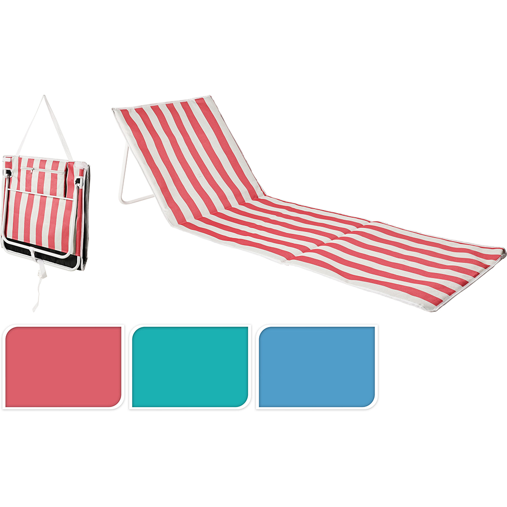 Patura plaja cu suport spatar, poliester, 53 x 153 cm, diverse culori