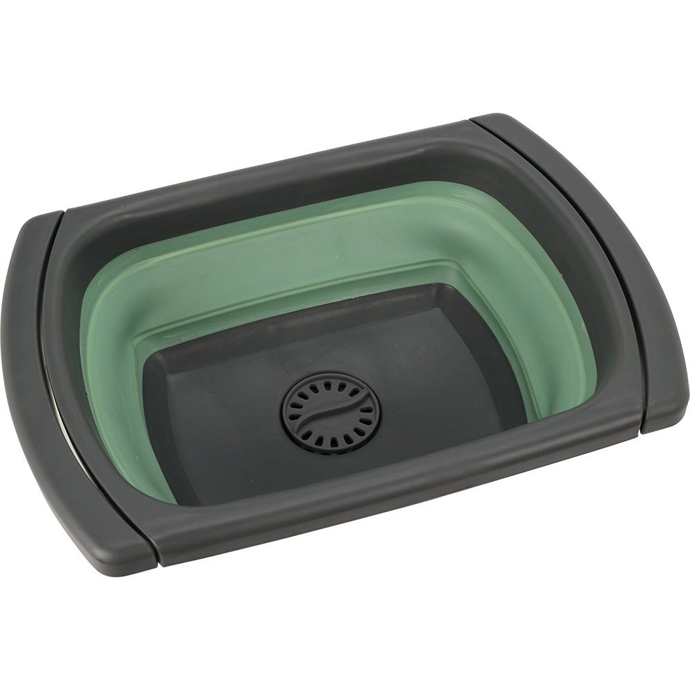 Chiuveta camping, pliabila, 29 x 26 x 13.5 cm, verde