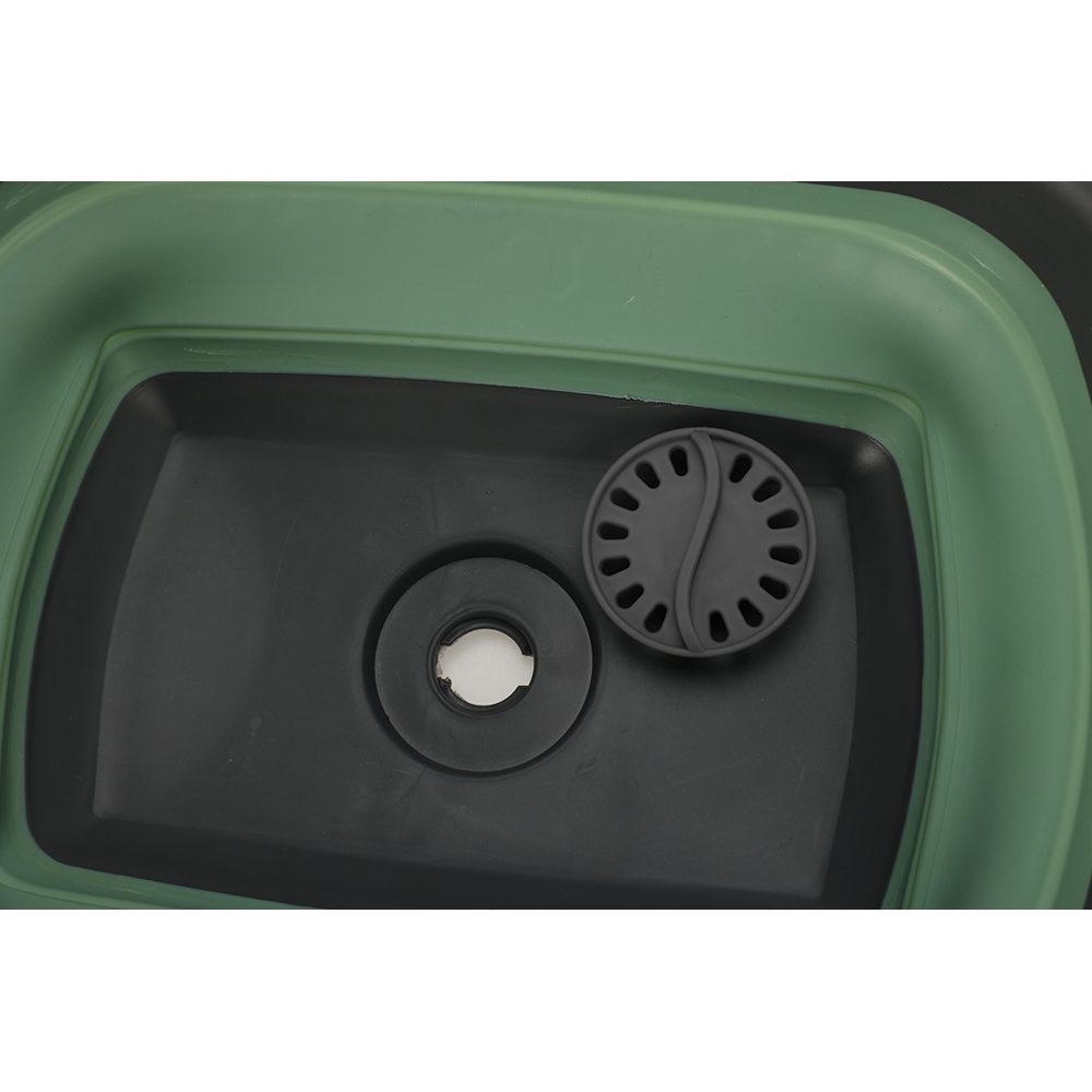 Chiuveta camping, pliabila, 29 x 26 x 13.5 cm, verde