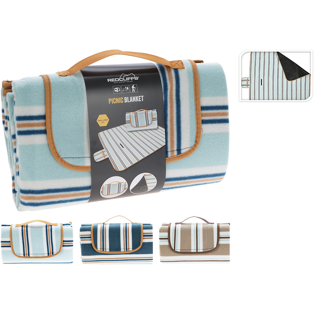 Patura picnic, poliester, 130 x 150 cm, diverse culori