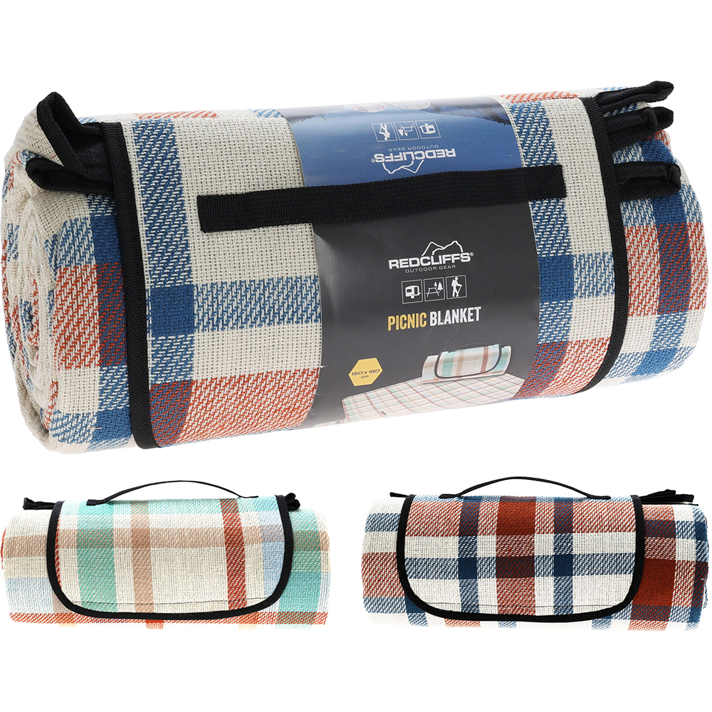 Patura picnic, poliester, 150 x 180 cm, diverse culori