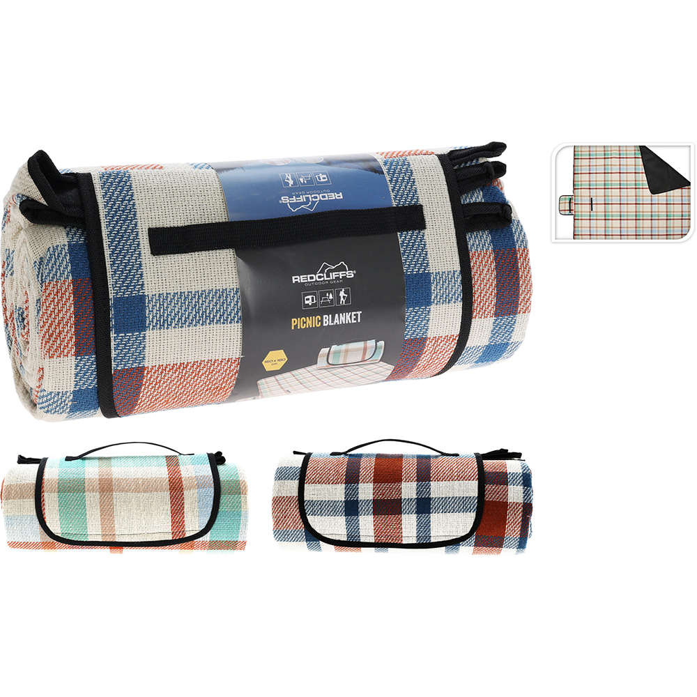 Patura picnic, poliester, 150 x 180 cm, diverse culori