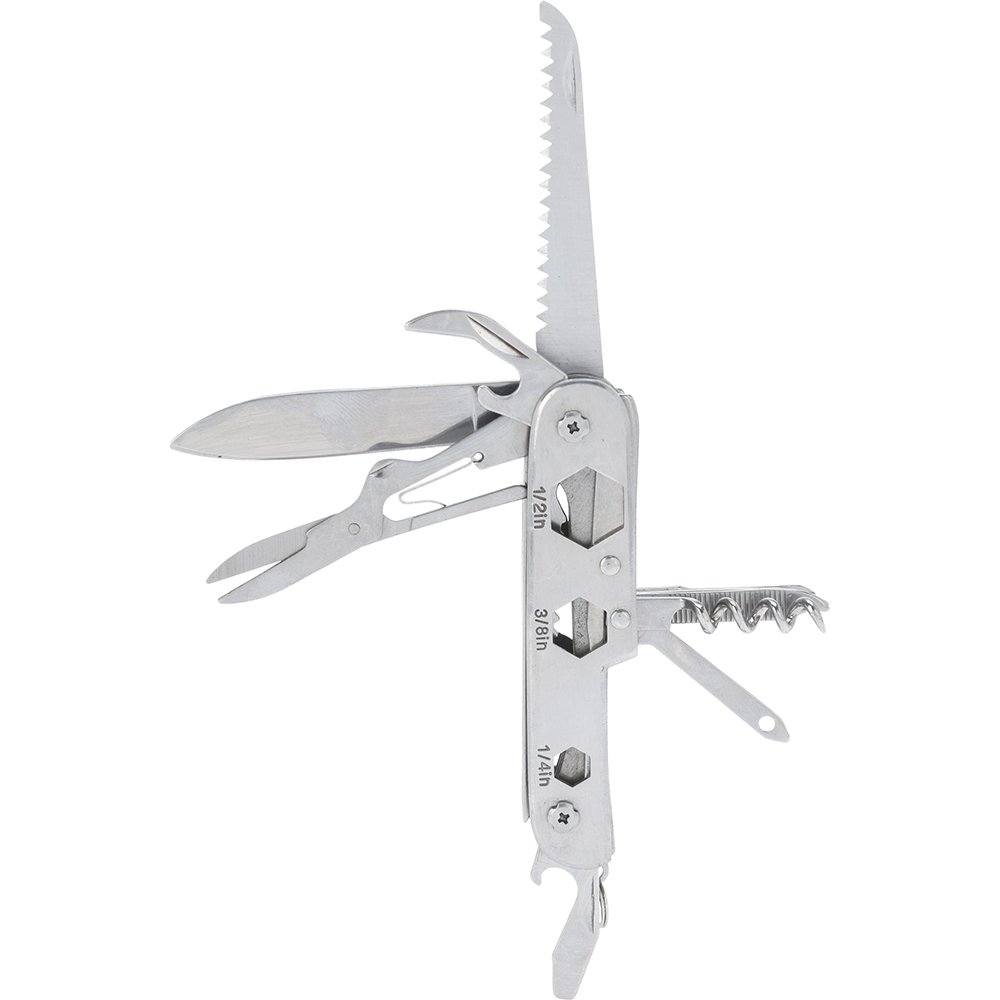 Cutit multifunctional, 15 functii, otel inoxidabil, argintiu