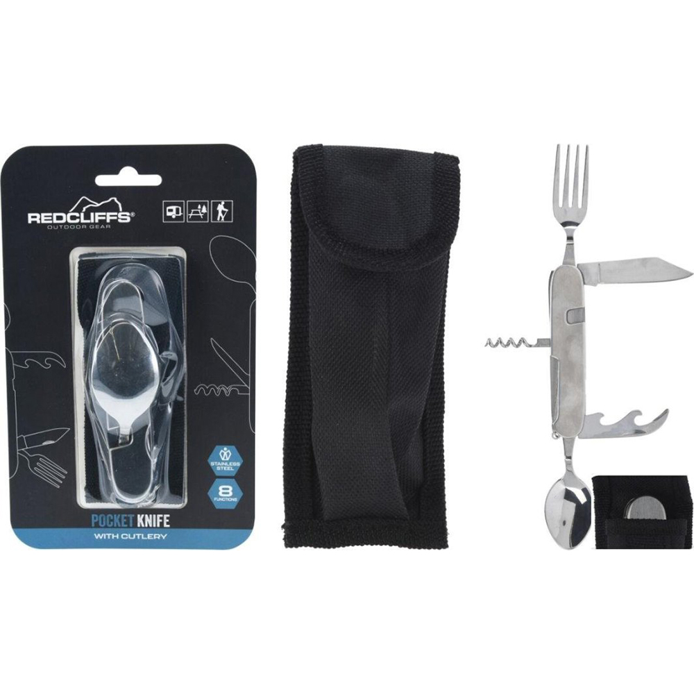 Cutit multifunctional, 8 functii, argintiu