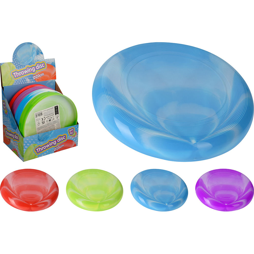 Disc zburator plastic, 19.8 cm, diverse culori