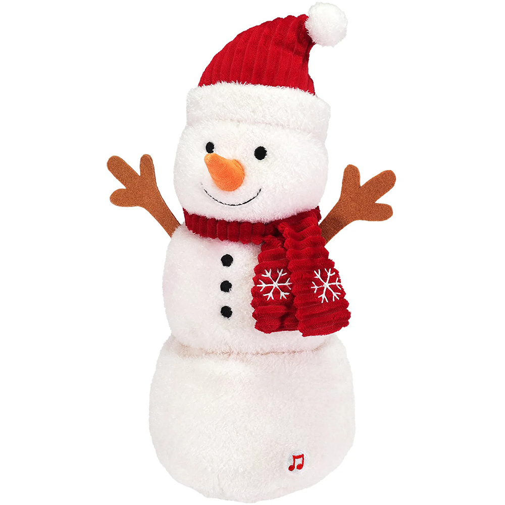 Decoratiune om de zapada cu sunete si lumini, 26.5 cm
