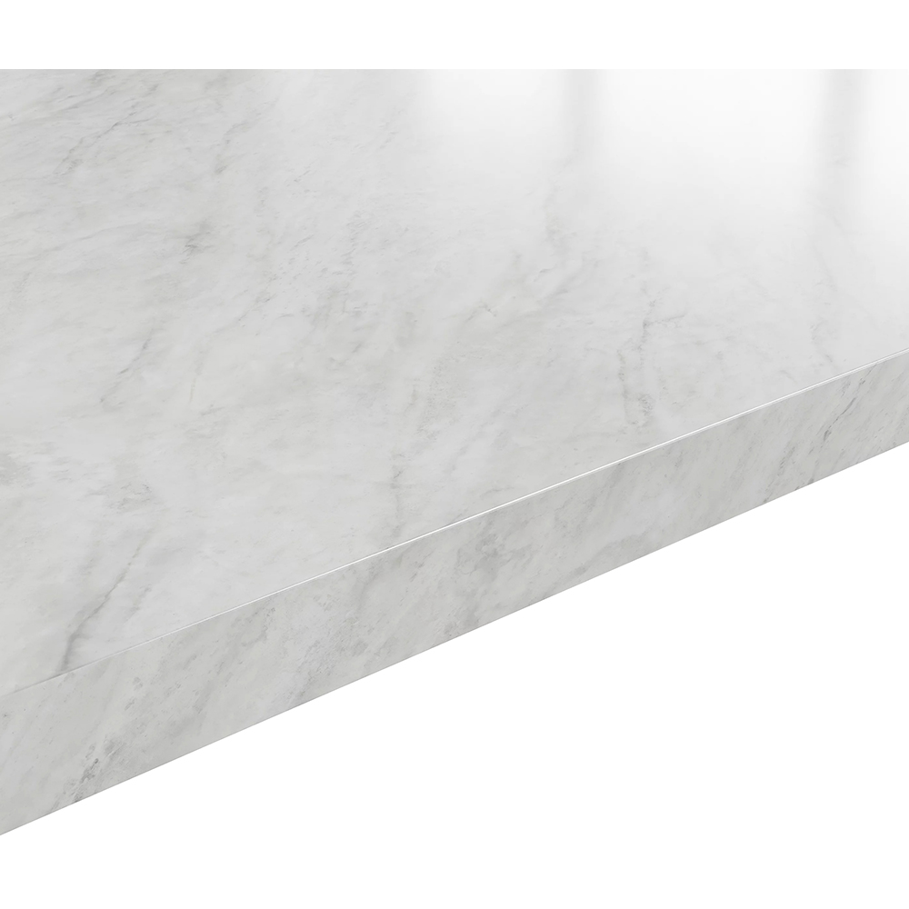 Blat bucatarie GOODHOME, 300 x 62 x 3.8 cm, PAL, alb quartz