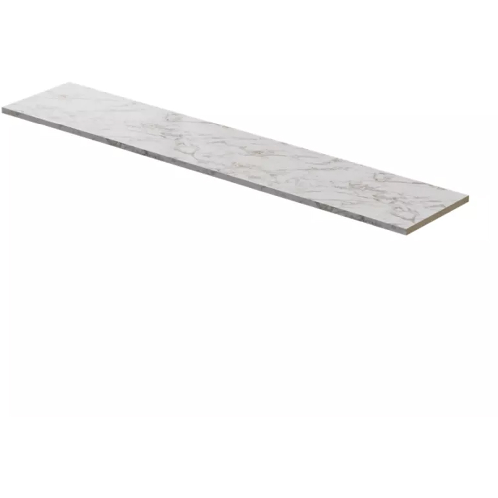 Blat bucatarie GOODHOME Berberis Marmura, PAL, 300 x 62 x 3.8 cm, alb marmura