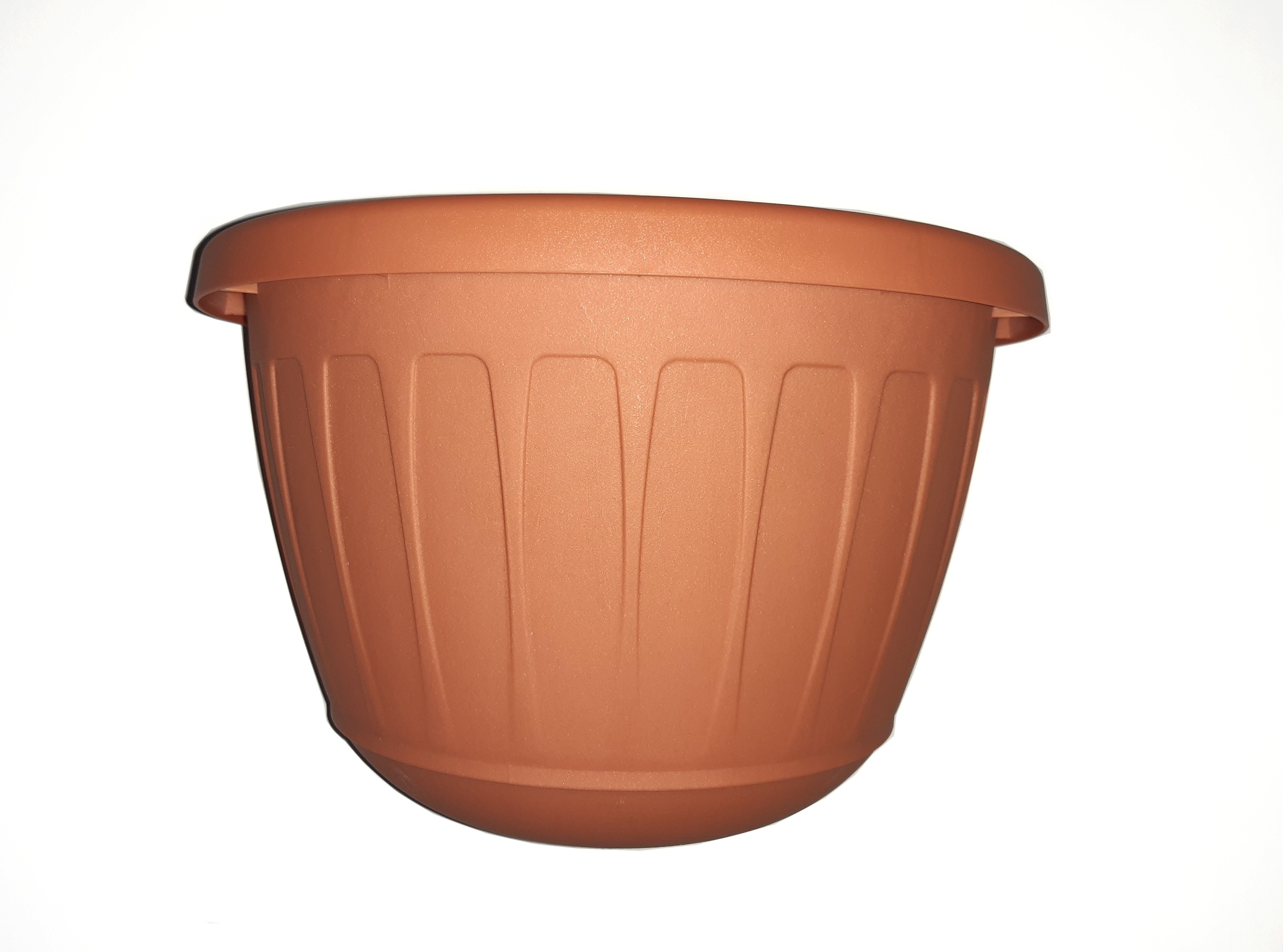 Ghiveci flori HARPLAST, D 26 cm, maro