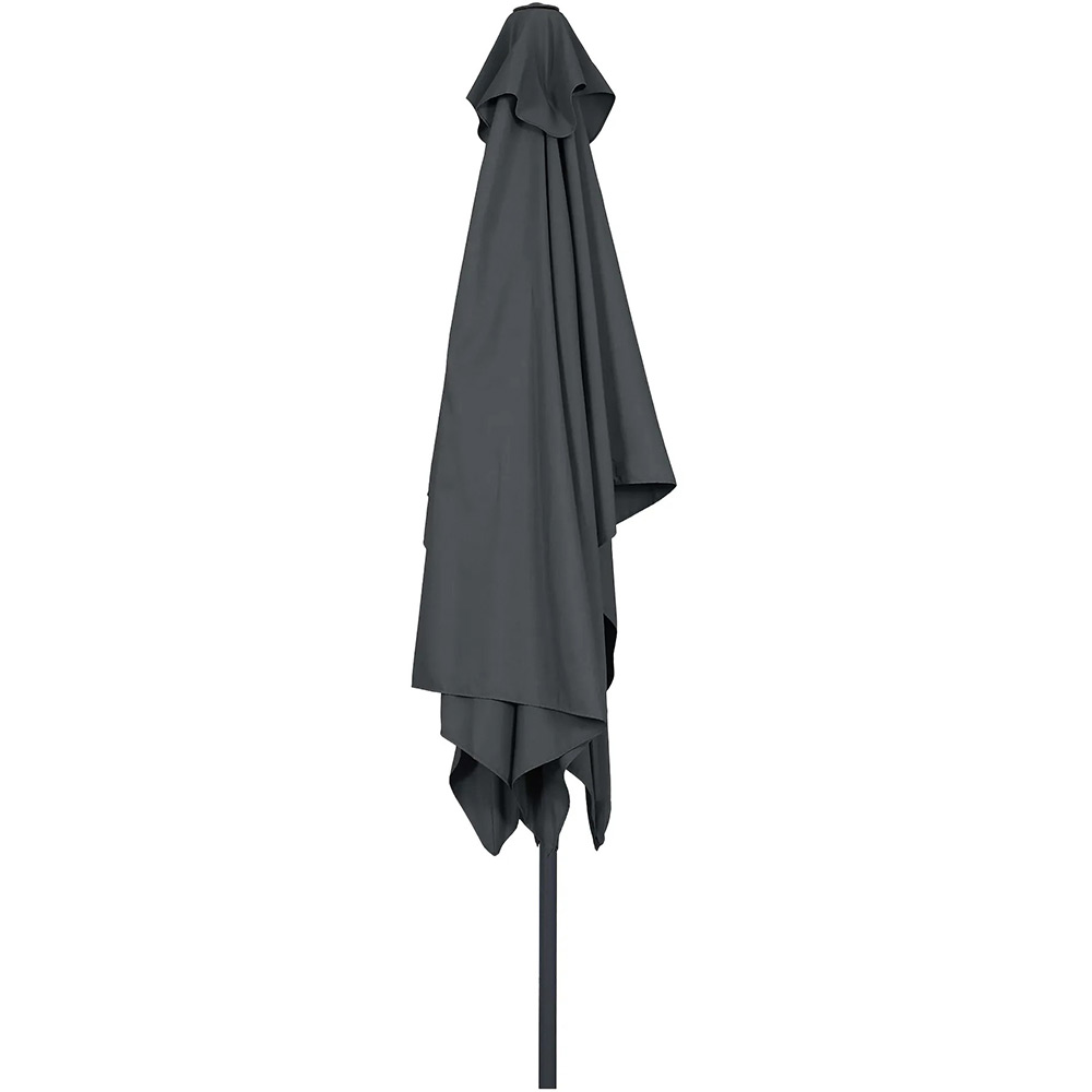 Umbrela gradina inclinabila GOODHOME Kasane, 3 x 2 m, UPF30, deschidere tip manivela, aluminiu si poliester, negru