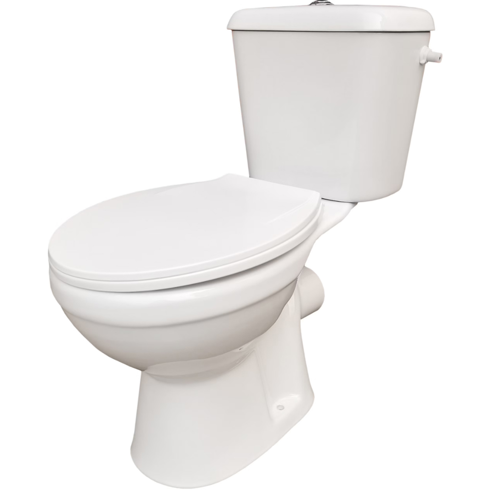 Set vas WC Tapia, ceramica, rezervor 3-6 l, capac polipropilena, alb