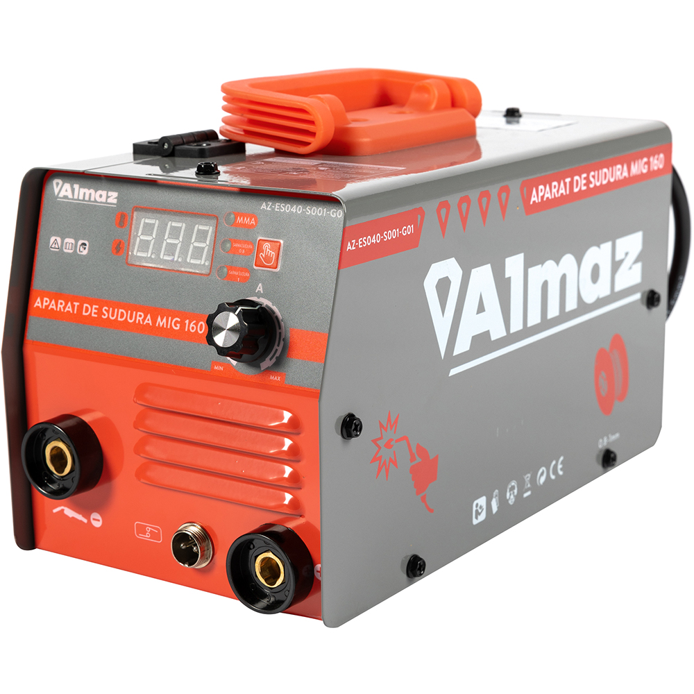 Invertor de sudura ALMAZ AZ-ES040-S001-G01, MIG-MAG-MMA, 160A, electrod 1.6-3.2mm