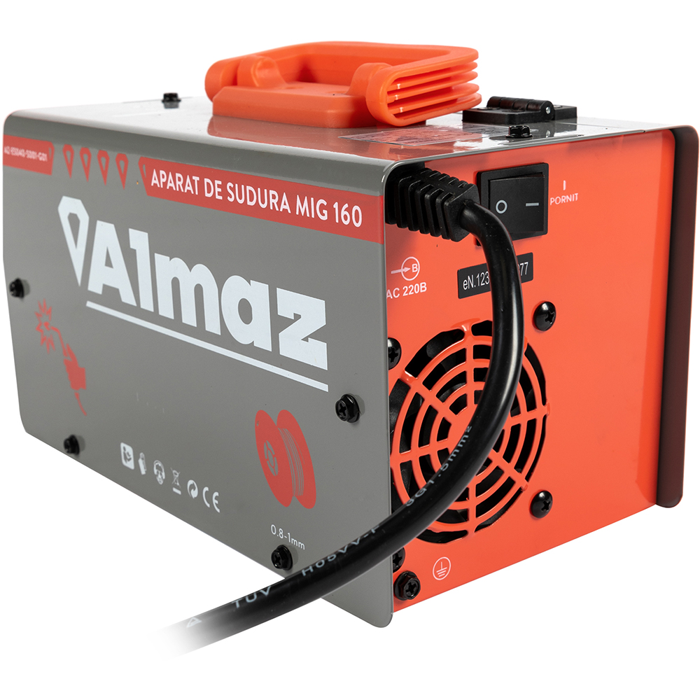 Invertor de sudura ALMAZ AZ-ES040-S001-G01, MIG-MAG-MMA, 160A, electrod 1.6-3.2mm