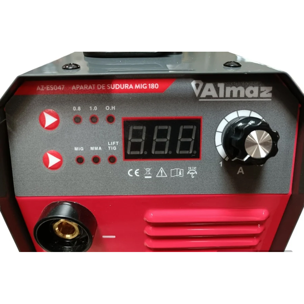 Invertor sudura ALMAZ, Mig Mma Tig, 180A, 26 x 15 x 18 cm, metal, argintiu