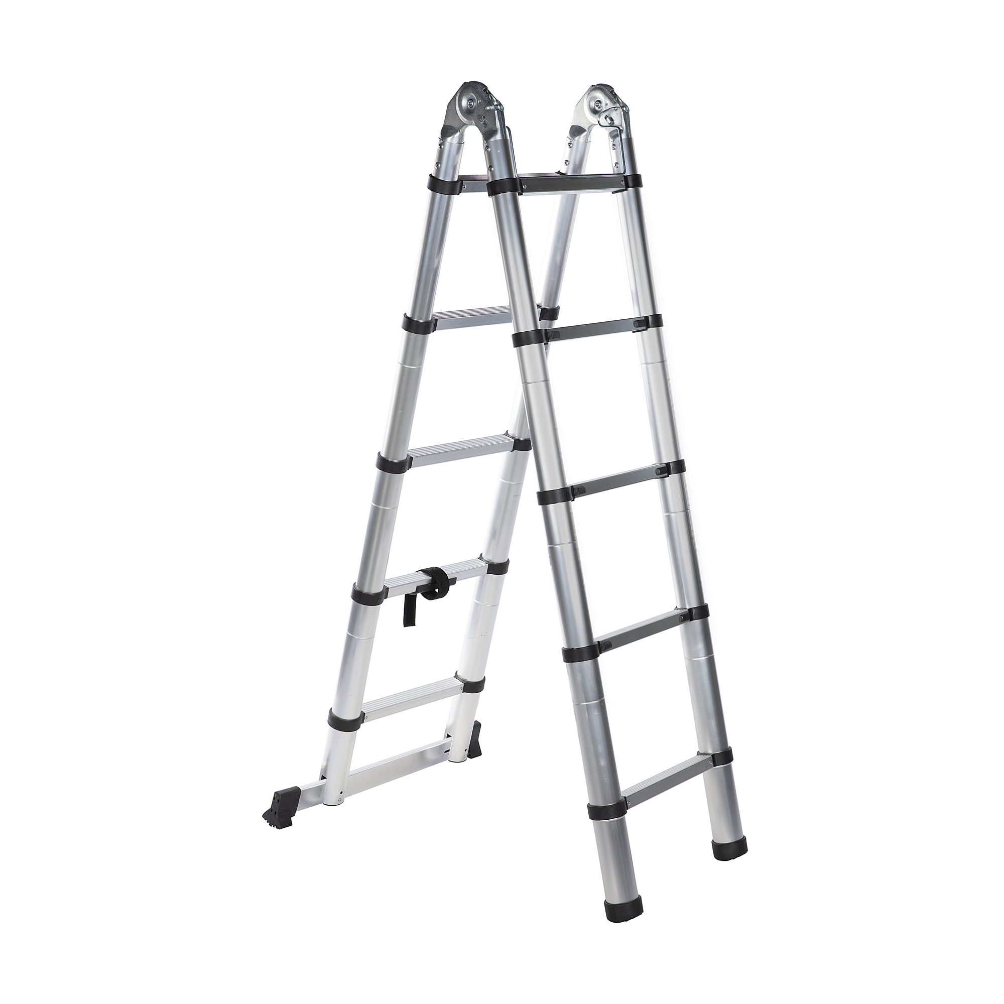 Scara telescopica aluminiu Micul Fermier, dubla, 10 trepte, 2 tronsoane, 3.2m