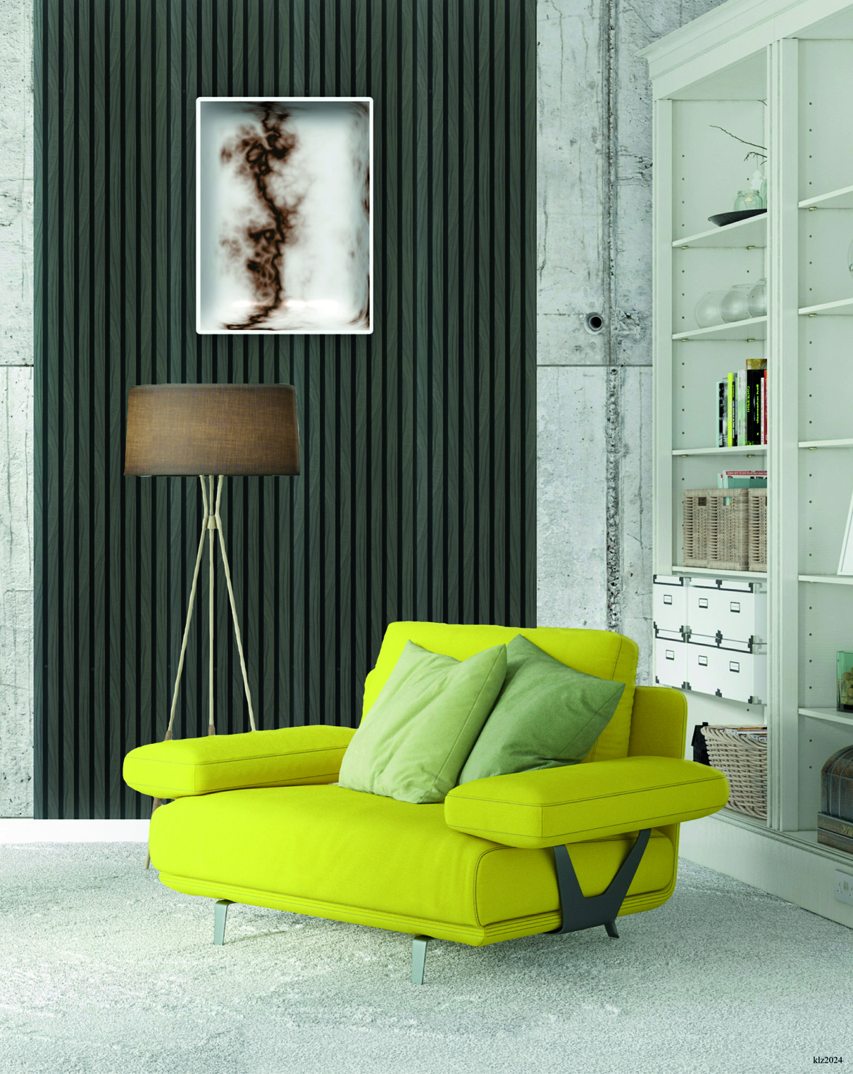 Panou riflaj pentru pereti si tavane VELTA DOORS, 60 x 260 cm, 1.56mp, MDF, negru